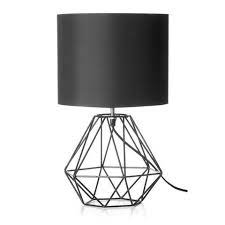 You can also use a table lamp as a reading light, task light or even the main light of the room. Geometric Table Lamp Black Kmart Geometric Lamp Geometric Table Lamp Black Table Lamps
