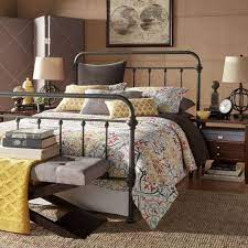 homesullivan calabria grey queen bed frame 40e411bq 1gabed the home depot king bed frame bedroom design queen bed frame