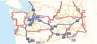 Washington State Interstate And Highway Map Download Scientific Diagram