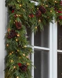 We offer a wide selection of artificial garland from traditional, prelit, tinsel, and much more. Winter Evergreen Christmas Wreaths Garlands Balsam Hill Outdoor Christmas Garland Christmas Garland Christmas Window Decorations