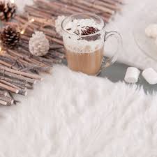 Accompagné de chemin de table en fausse fourrure. Pendentifs Etoile Esprit Fourrure X2 Blanc Fourrure Blanche Fourrure Chemin De Table