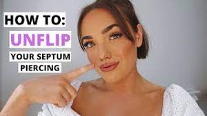 How To Un Flip Your Septum Piercing Youtube