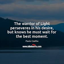 The Warrior Of Light Perseveres In His Desire But Knows He Must Wait For The Best Moment Idlehearts