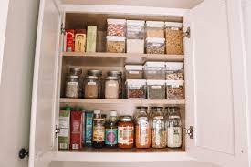 How To Organize Your Pantry In An Apartment Hey It S Camille Grey Kitchen Pantry Storage Pantry Apartment