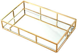 You can get your hands on simple metal. Putwo Tray Mirror Gold Mirror Tray Perfume Tray Mirror Vanity Tray Dr