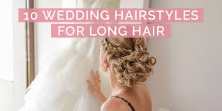 Go the distance for a classically long look, or opt for a chic updo. Wedding Hairstyles Long Hair L Pink Book Weddings