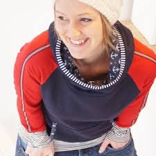 Hoher Kragen Pulli mit NEUEN Ringeln, Gingerly