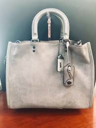 Popular genuine leather and suede of good quality and at affordable prices you can buy on aliexpress. Coach 1941 Rogue Satchel Heather Grey Suede Leather Trim Vguc 20315 Brown Leather Handbags Coach Rogue Bag Leather Handbags