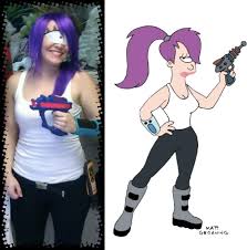 I Thought About Being Leela Last Year When I Had Purple Hair But I Couldn T Figure Out The Eye Thing Now I Feel Silly For Not Costume Eyes Costumes Futurama