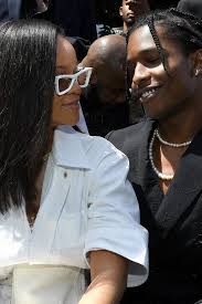 Rihanna Gets Cosy With Ex Flame A Ap Rocky At The Louis Vuitton Runway Show In Paris Pretty Flacko Asap Rocky Wallpaper Rihanna