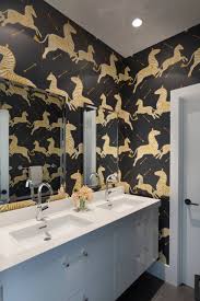 And the great thing about this kind of design is that you can change this one decor element as often as you wish, without having to spend thousands remodeling every time. Scalamandre Zebra Wallpaper Houzz