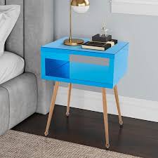 Nightstands & bedside tables : Coolmore Mirrored Nightstand Modern Elegant Acrylic Mirror End Table Bedside Table For Bedroom Living Room With Open Storage Shelf And Rose Gold Metal Legs Multiple Colors Option From Walmart Accuweather Shop