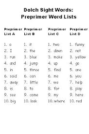 Dolch Sight Words Free Flash Cards And Lists For Dolch High Frequency Words Sight Word Flashcards Pre Primer Words Preschool Sight Words