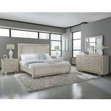 The pure, sparkling white finish of the miranda white storage platform bedroom set is highlighted exquisitely with rhinestone pull handles on all its drawers. Miranda White Storage Platform Bedroom Set From Coaster Coleman Furniture