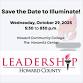 Save the Date to Illuminate! event in Columbia, MD