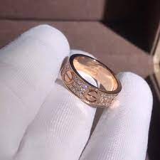 New Love Cross With Diamonds Couple Ring Titanium Steel Men And Women On The Ring Wedding Ring Tail Ring Rose Gold Jewelry Cartier Love Ring Cartier Love Ring Diamond Cartier Love