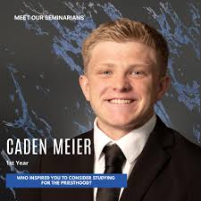 Support our future priests with your prayers!⁣⁣ ⁣⁣ Caden Meier is a  parishioner at St. Francis of Assisi, Wichita.⁣⁣ ⁣⁣ #Discernment  #Priesthood #CatholicFaith #WichitaVocations