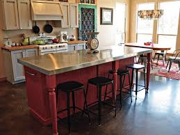 Get the tutorial at shades of blue interiors. Diy Red Kitchen Island With Seating Area Hgtv