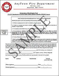 Anyone can sign as a witness as long as they are not a named beneficiary. Designation Of Psob Beneficiary National Fallen Firefighters Foundation