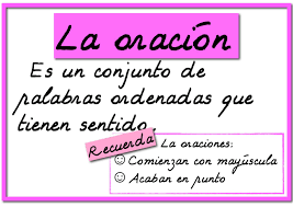 Resultado de imagen de ORACION gramatical