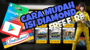 Cara Top Up Diamond Free Fire Dengan Google Play Indomaret Youtube