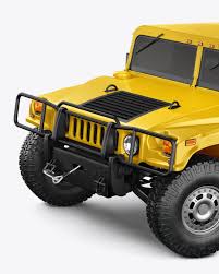 Download Off Road Suv Mockup Half Side View High Angle Shot In Vehicle Mockups On Yellow Images Object Mockups PSD Mockup Templates