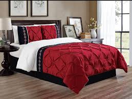 Check spelling or type a new query. 3 Piece California Cal King Size Burgundy Red Black White