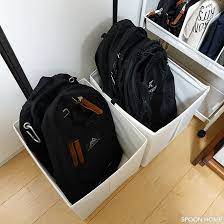 トートバッグやリュックの収納アイデア 鞄のおすすめ収納方法 無印良品 ニトリ ikea 100均 収納 アイデア クローゼット 収納 カバン 収納