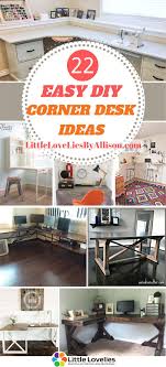 Eking out that extra few square feet for the home office is a task that is hard enough, but maximizing often neglected and easily overlooked, that boring, closed and dark corner in your home office holds. 22 Diy Corner Desk Ideas Free Corner Desk Plans