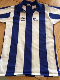 Blue and white stripes return to the front of the shirt, which sports a solid blue back. Is This A Genuine Sheffield Wednesday Bukta Shirt Sheffield Wednesday Matchday Owlstalk Sheffield Wednesday News For Swfc Fans