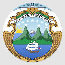Coat Of Arms Of Costa Rica Escudo De Costa Rica Classic Round Sticker Zazzle Com In 2020 Costa Rica Coat Of Arms San Jose Costa Rica