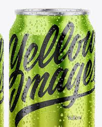 Download Three Glossy Metallic Cans Mockup In Can Mockups On Yellow Images Object Mockups PSD Mockup Templates