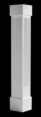 Melton classics has been crafting the finest interior columns available for 25 years, and would appreciate the opportunity to assist you with the selection of the ideal interior columns for your design, application and budget. Design 381 Porch Column Fluted Square Non Tapered Boxed Column