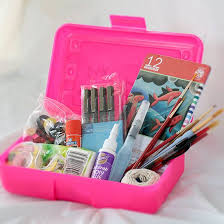 Making A Traveling Art Box For Creativity On The Road Travel Art Kit Art Kit Travel Art