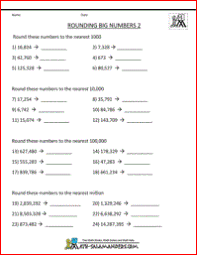 Rounding Big Numbers 4th Grade Math Sheets 4th Grade Math Worksheets Kindergarten Math Worksheets Free 4th Grade Math