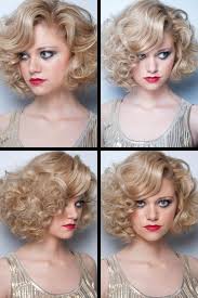 Divide your hair into large sections. Modern Roller Set Bouffant Curly Hairstyle Vintage Hairstyles 1920s Hair Short Curly Hair Styles