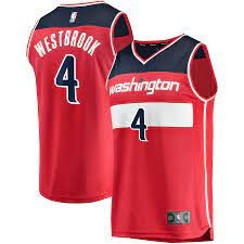 Jun 19, 2021 · this makes russell westbrook the likely subject of the next wave of jersey swaps … lebron james and anthony davis' latest social media activity has ig detectives suspecting a lakers trade for. Russell Westbrook Washington Wizards Fanatics Branded 2020 21 Fastbreak Replica Jersey Red Icon Edition