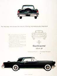 1956 Lincoln Continental Mark Ii Classic Vintage Print Ad Car Print Ads Lincoln Continental Car Ads