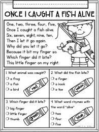 Once I Caught A Fish Alive Nursery Rhyme Freebie By Tweet Resources