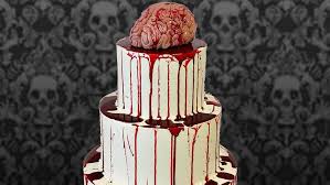 Dress up the sides of your cake with these custom wooden letters by morgann hill designs. 15 Halloween Wedding Cakes For Creepy Couples Cafemom Com