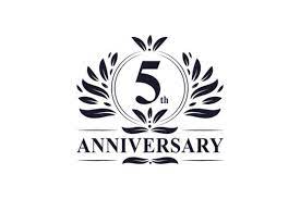 This june, we will celebrate our 5th anniversary. 5 Years Anniversary Logo Grafik Von Netart Creative Fabrica