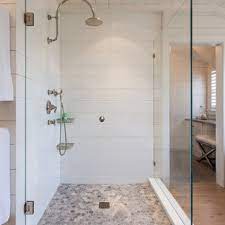 This is an example of a small coastal shower room bathroom in malaga with a corner shower, blue. 75 Beautiful Ceramic Tile Bathroom Pictures Ideas July 2021 Houzz