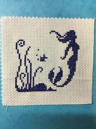Use 2 strands of thread for cross stitch. Mermaid Cross Stitch Mermaid Cross Stitch Cross Stitch Cross Stitch Bookmarks