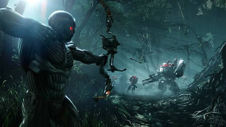 Игровой процесс Crysis 3: перестрелка среди зарослей разрушенного города