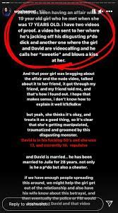 We are informing our fans that david ellefson is no longer playing with megadeth and that we are officially parting ways with him, band leader dave you can see the full statement below. Leaked Megadeth S David Ellefson Accused Harshly Of Groomed An Underage Girl