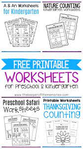 You can also browse through our toddler printables and kindergarten printables. Free Printable Worksheets For Preschool Kindergarten The Keeper Of The Memories