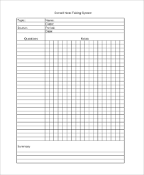 Landscape view note taking study templates. Free 8 Sample Cornell Note Templates In Pdf