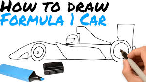 Formula 1 travels to paul ricard this weekend for the french grand prix. How To Draw Formula 1 Car Youtube