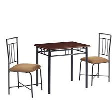 Mainstays 3 Piece Dining Set Wood And Metal Walmart Com Dining Room Sets Small Kitchen Furniture 3 Piece Dining Set