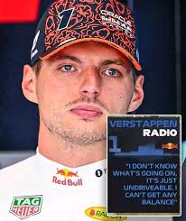 When the drivers were asked to mind their language over the radio after  several expletive-filled exchanges in Hungary... Max at the first  opportunity: